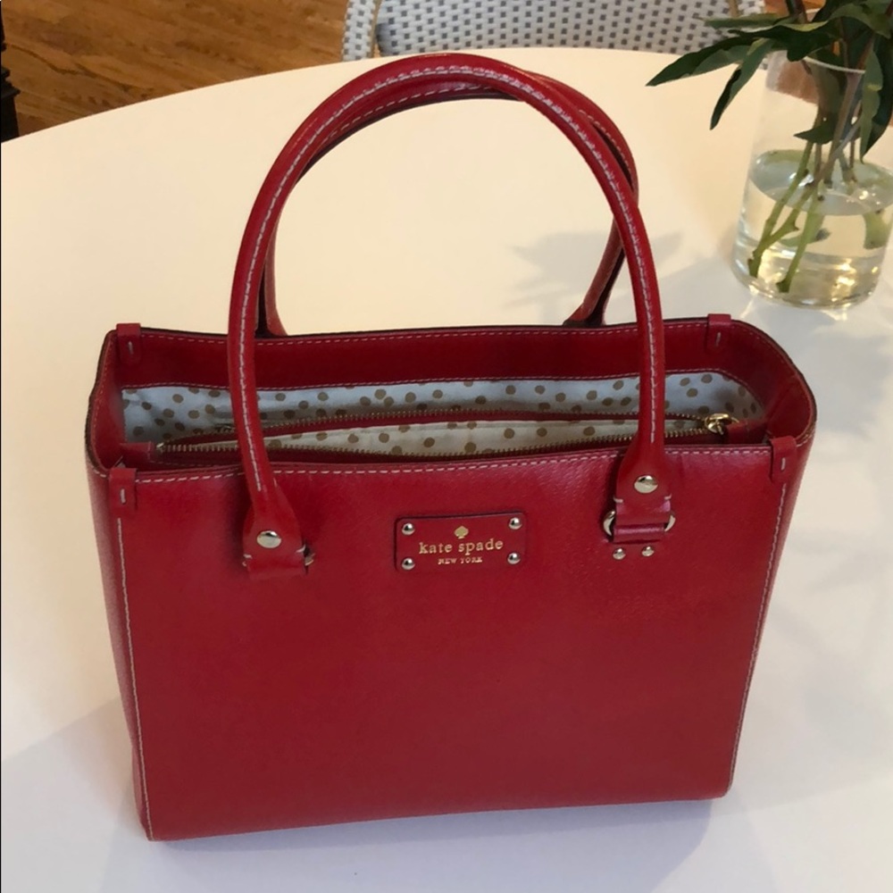 Kate Spade Red Leather Tote